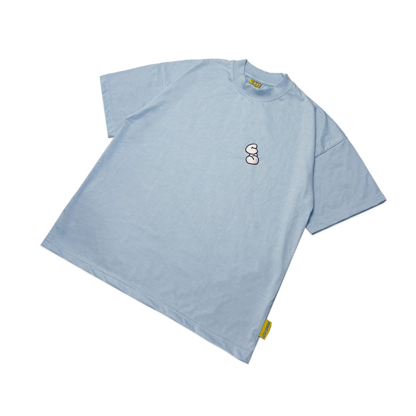 Lightweight Graffiti Embroidered T-Shirt | Blue