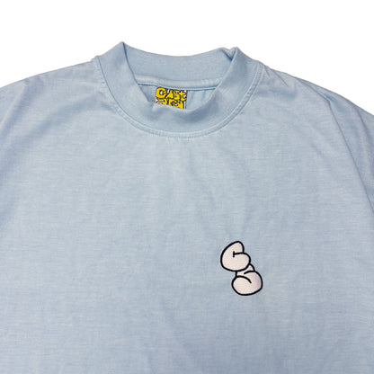 Lightweight Graffiti Embroidered T-Shirt | Blue