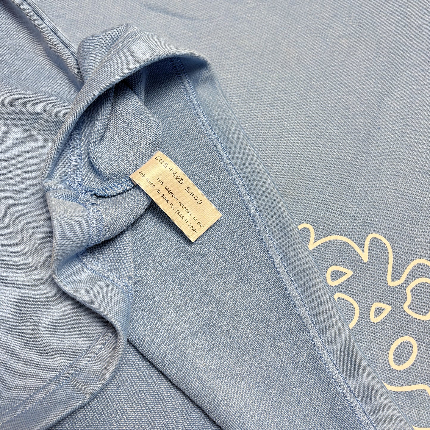 Heavyweight Liquid Print T-Shirt | Blue