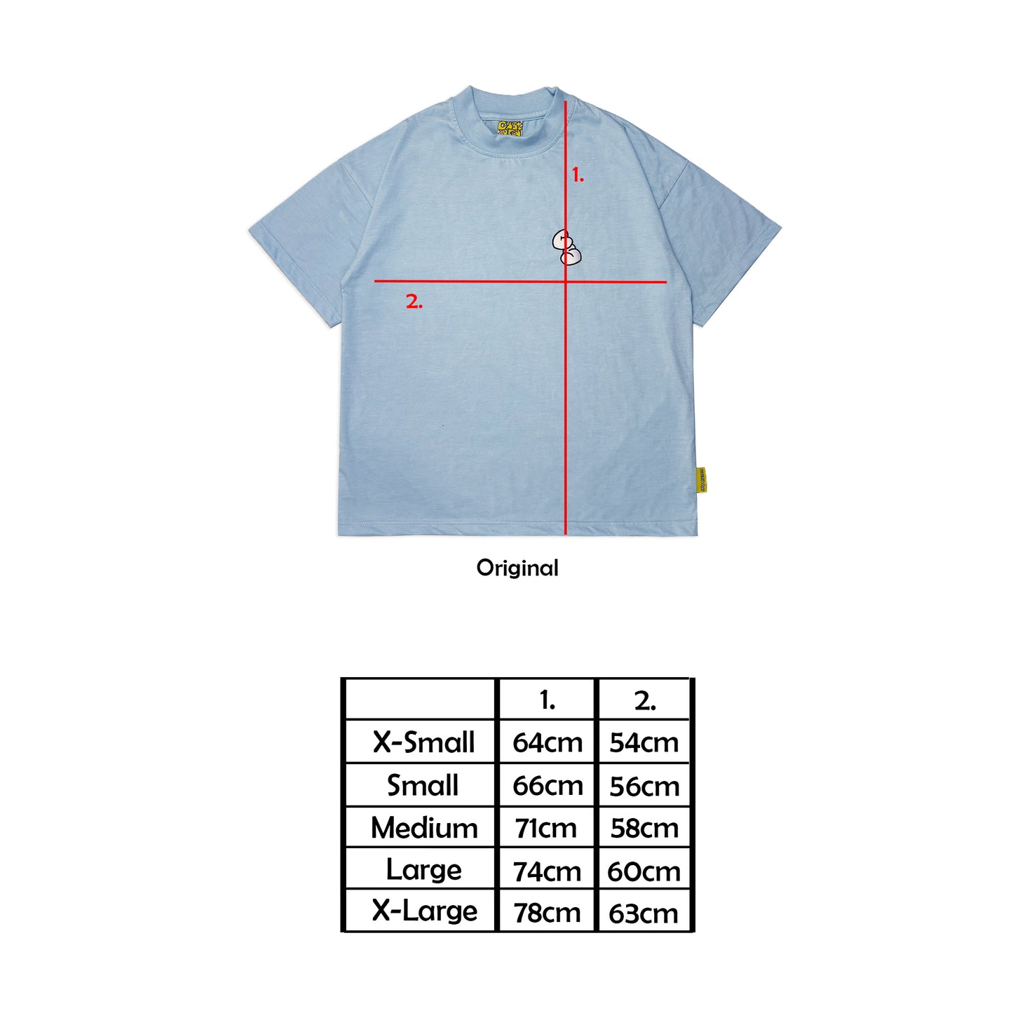 Lightweight Graffiti Embroidered T-Shirt | Blue