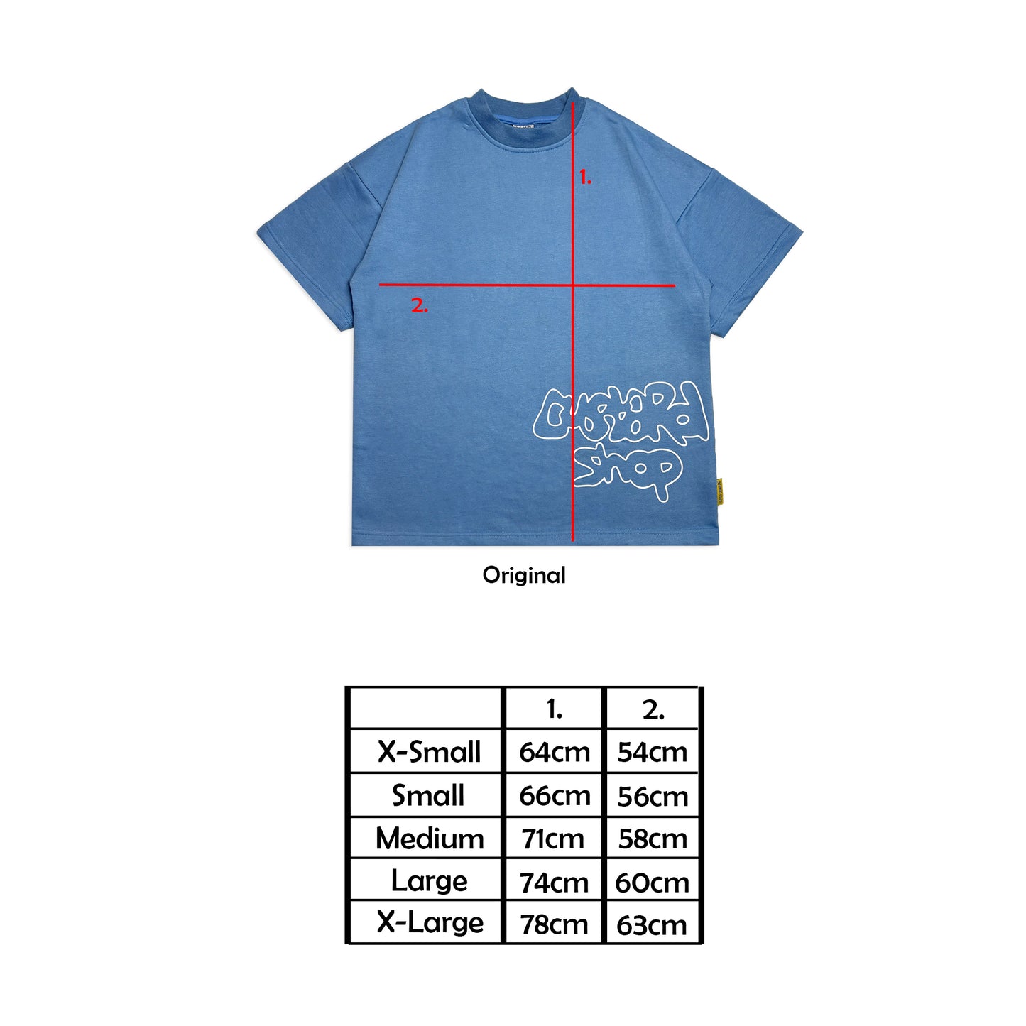 Heavyweight Liquid Print T-Shirt | Blue