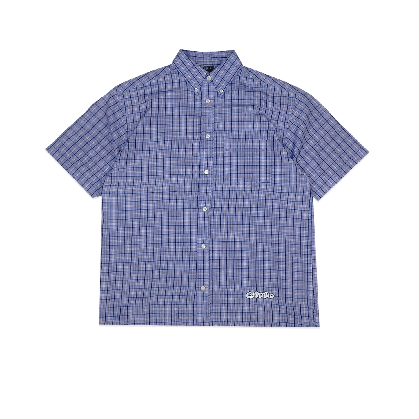 Custard Reclaimed Check Shirt | Size Large