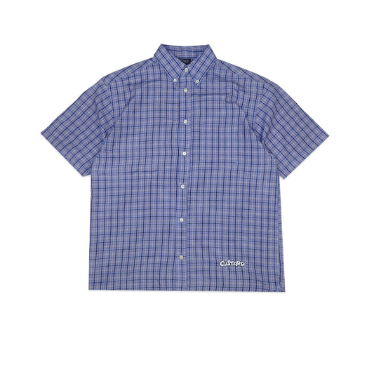 Custard Reclaimed Check Shirt | Size Large