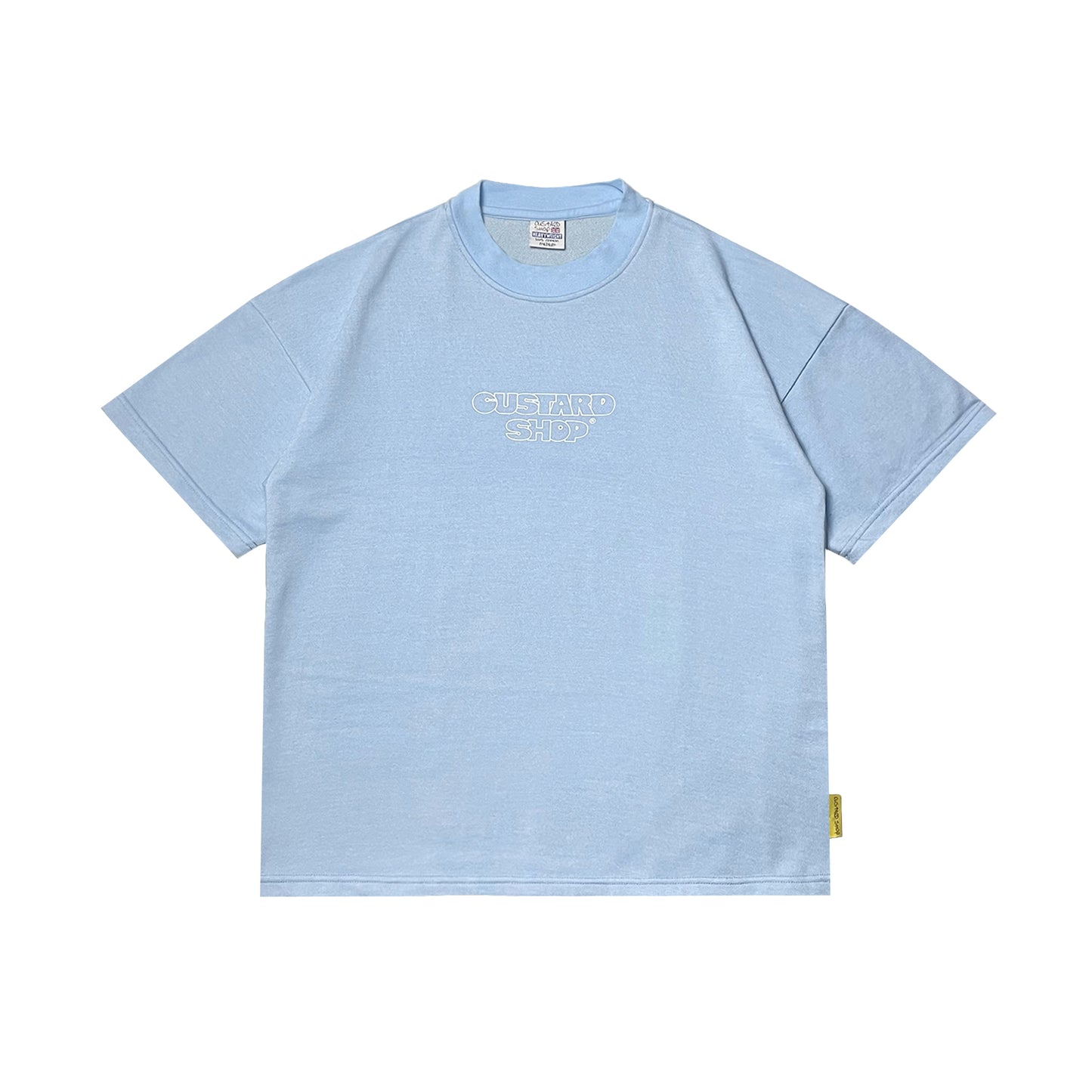 Heavyweight Block Print T-Shirt | Light Blue