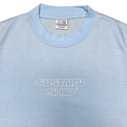 Heavyweight Block Print Boxy T-Shirt | Light Blue