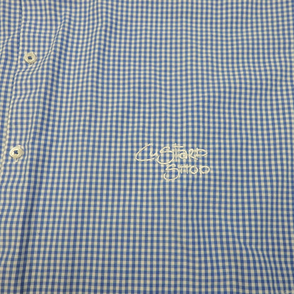 Custard Reclaimed Blue Check Shirt | Size Large