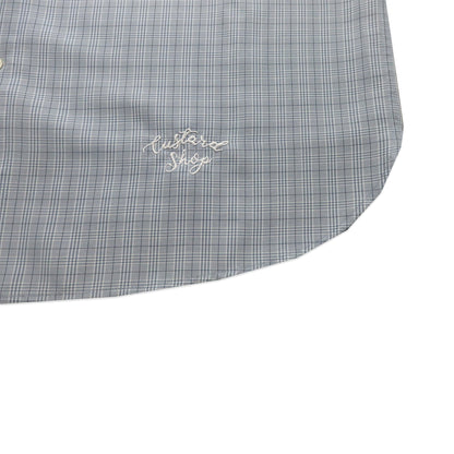 Custard Reclaimed Blue Check Shirt | Size Large/XL