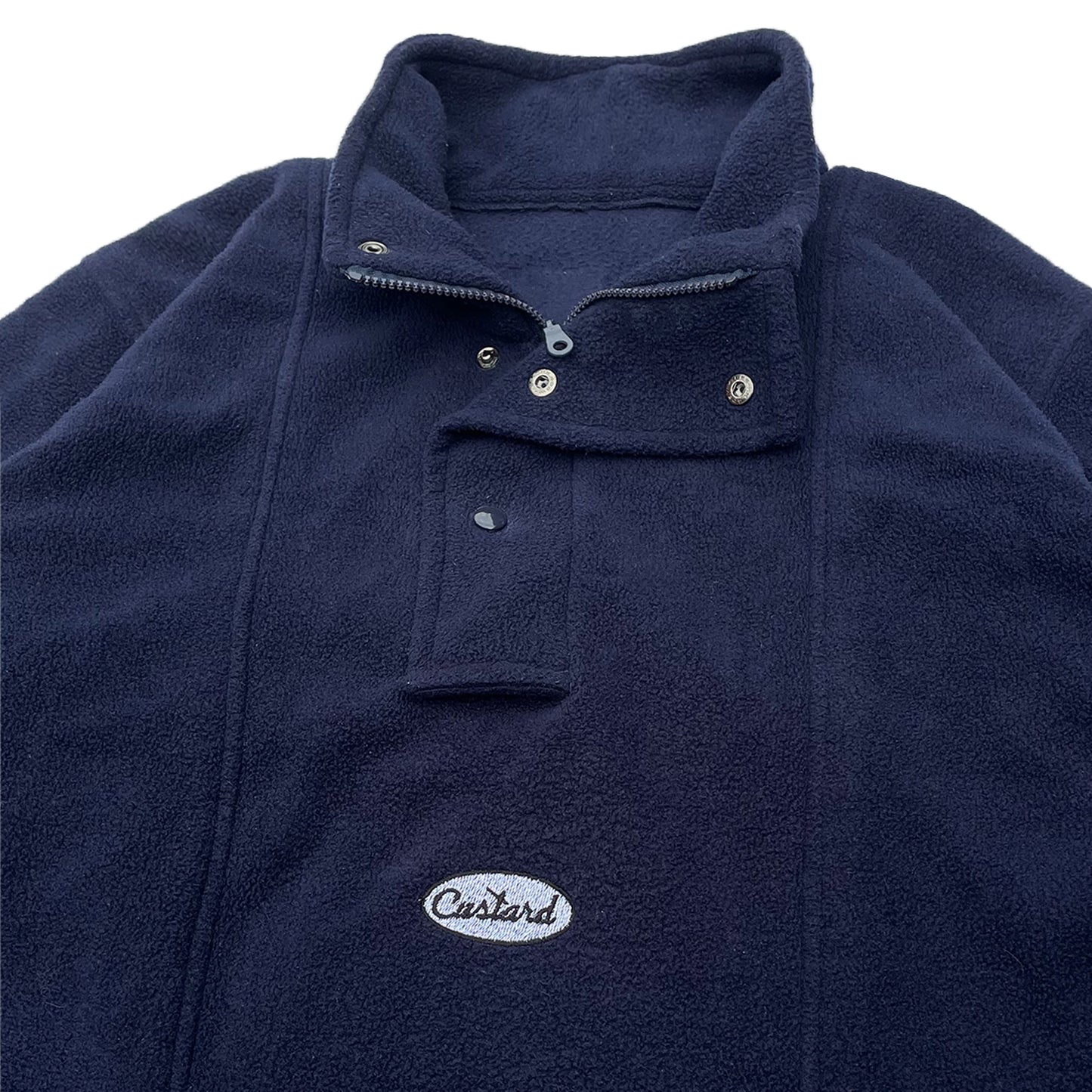 Custard Reclaimed Zip-up Fleece | Size Large