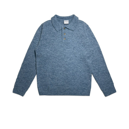 Custard Reclaimed Knit Polo | Size Large