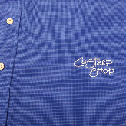 Custard Reclaimed Blue Check Shirt | Size Medium