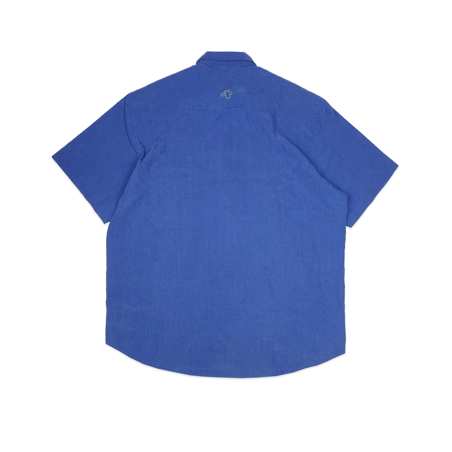 Custard Reclaimed Blue Check Shirt | Size Medium