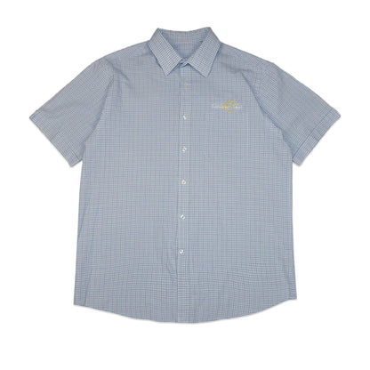 Custard Reclaimed Blue Check Shirt | Size Medium