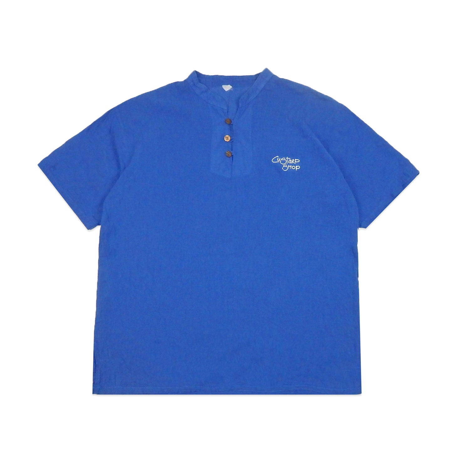 Custard Reclaimed Button Shirt | Size Medium
