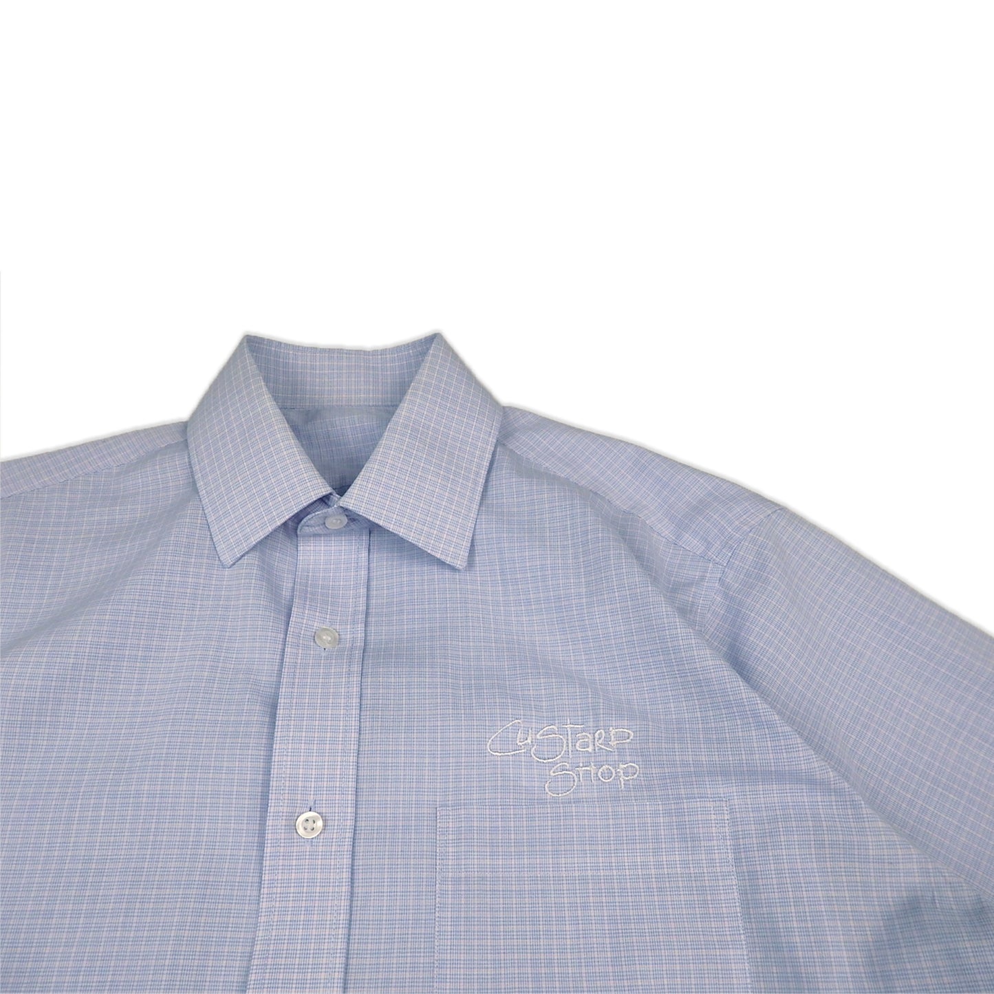 Custard Reclaimed Blue Shirt | Size Medium