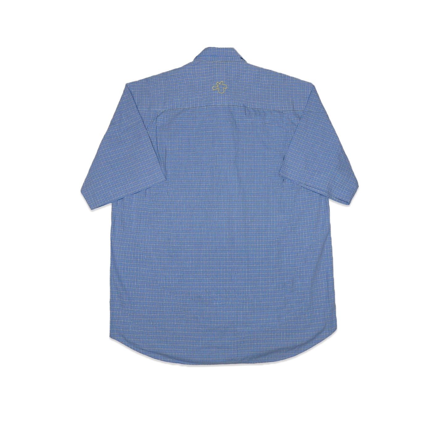 Custard Reclaimed Blue Check Shirt | Size XL