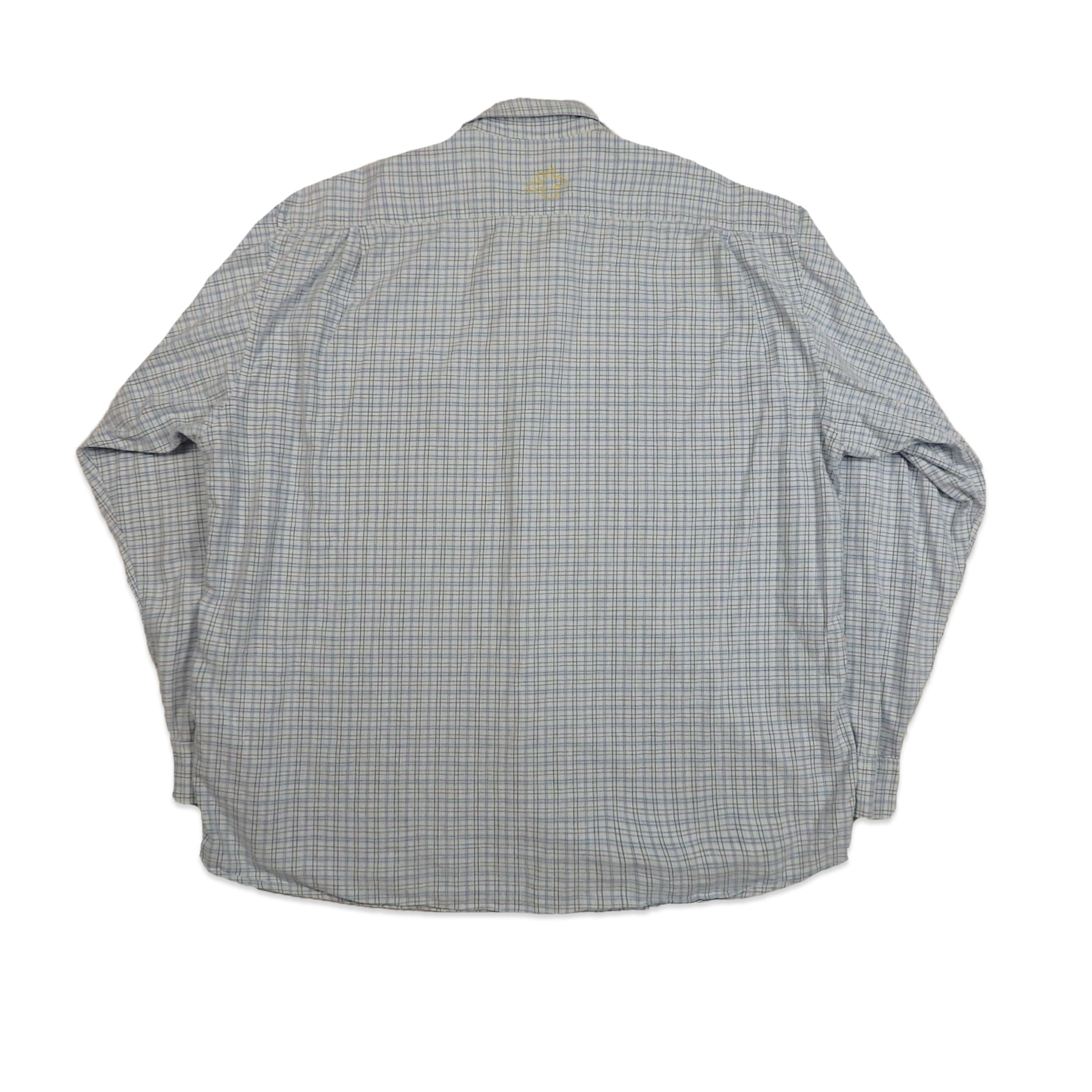 Custard Reclaimed Check Shirt | Size X-Large