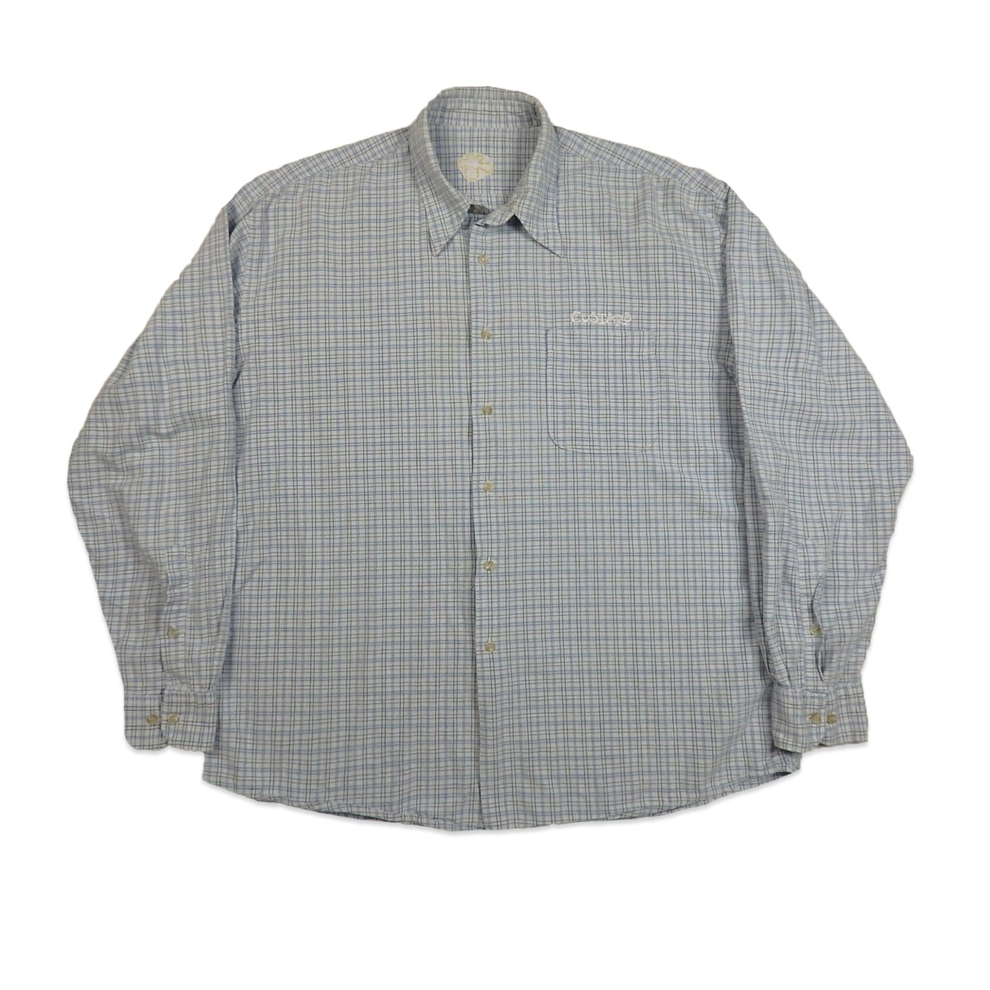 Custard Reclaimed Check Shirt | Size X-Large