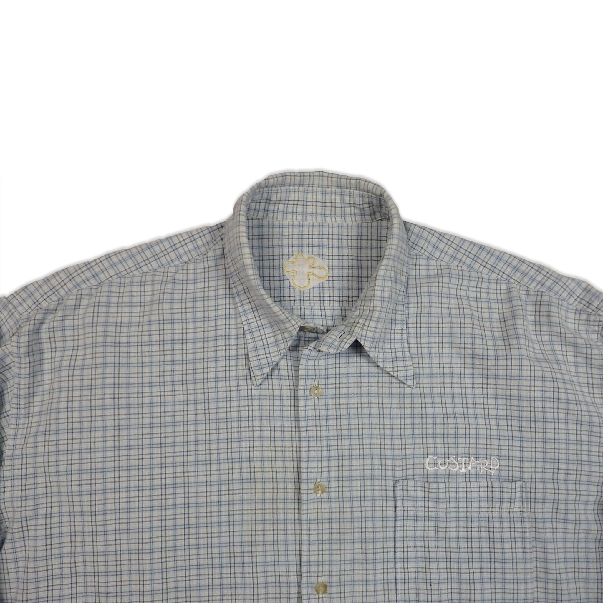 Custard Reclaimed Check Shirt | Size X-Large