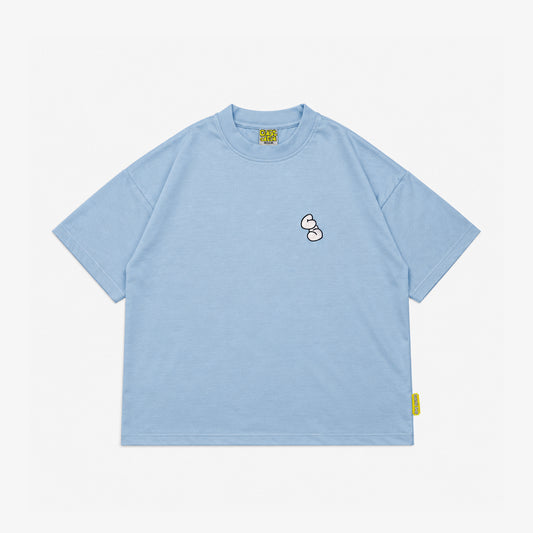 Lightweight Graffiti Embroidered T-Shirt | Blue
