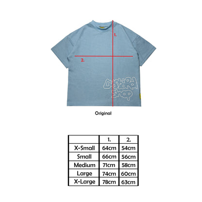 Heavyweight Liquid Print T-Shirt | Blue