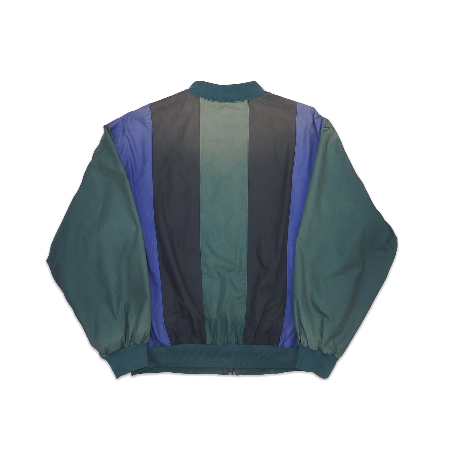 Custard Reclaimed Striped Bomber Jacket | Size Large