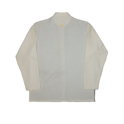 Custard Reclaimed High Collar Shirt | Size Large