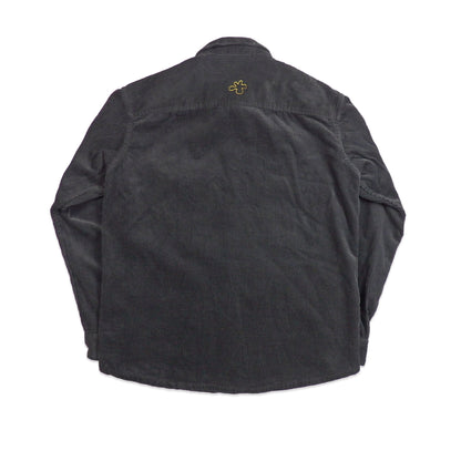 Custard Reclaimed Black Corduroy Overshirt | Size Medium