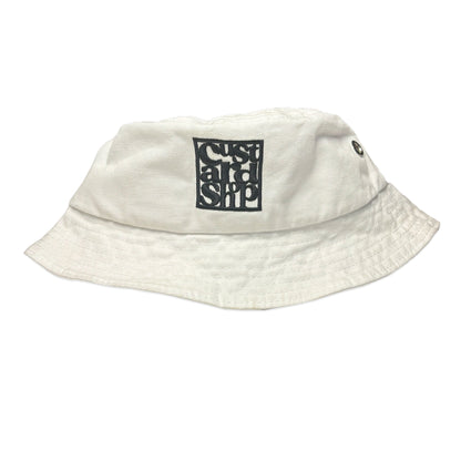 Canvas Spellout Bucket Hat | One Size