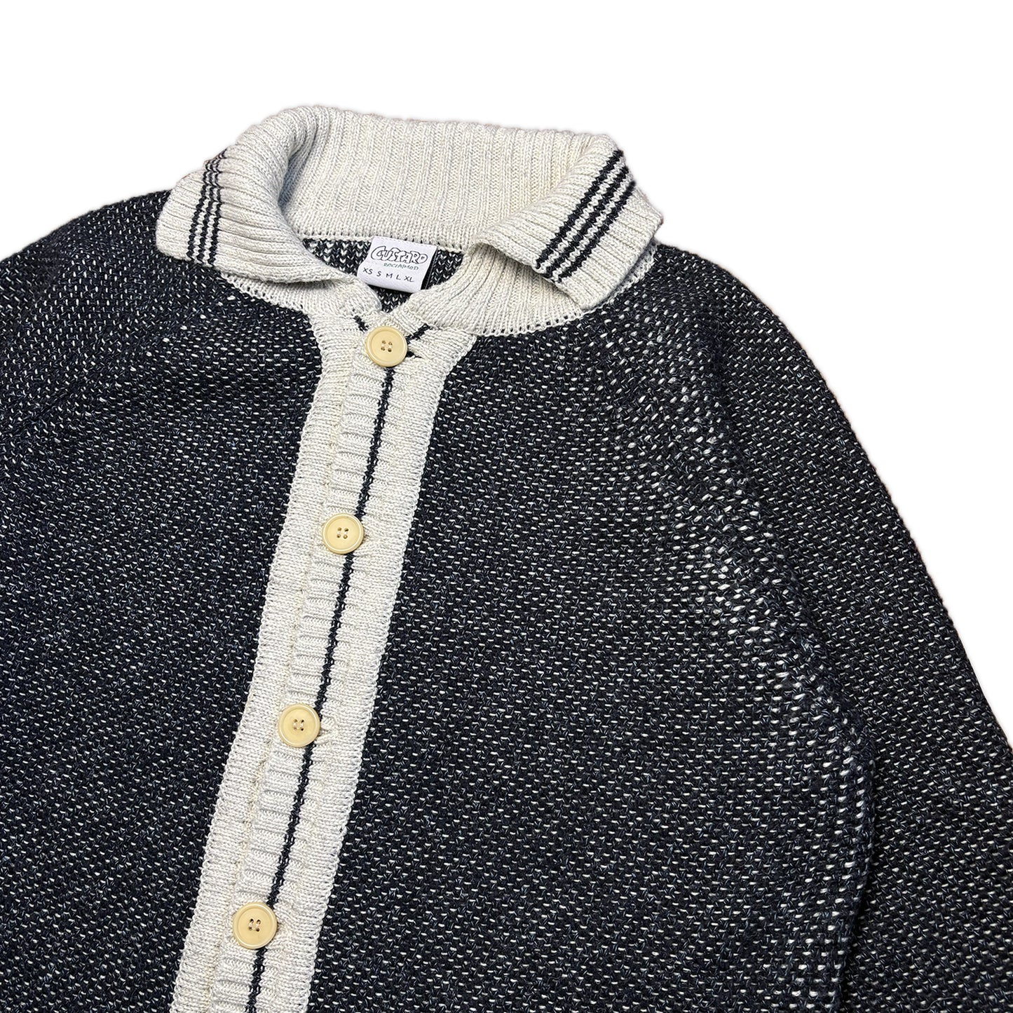 Custard Reclaimed Button Cardigan | Size Medium