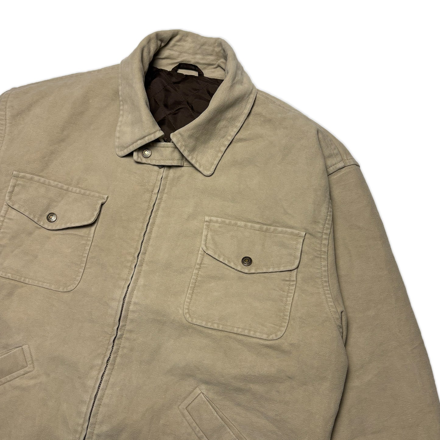 Custard Reclaimed Canvas Jacket | Size Large