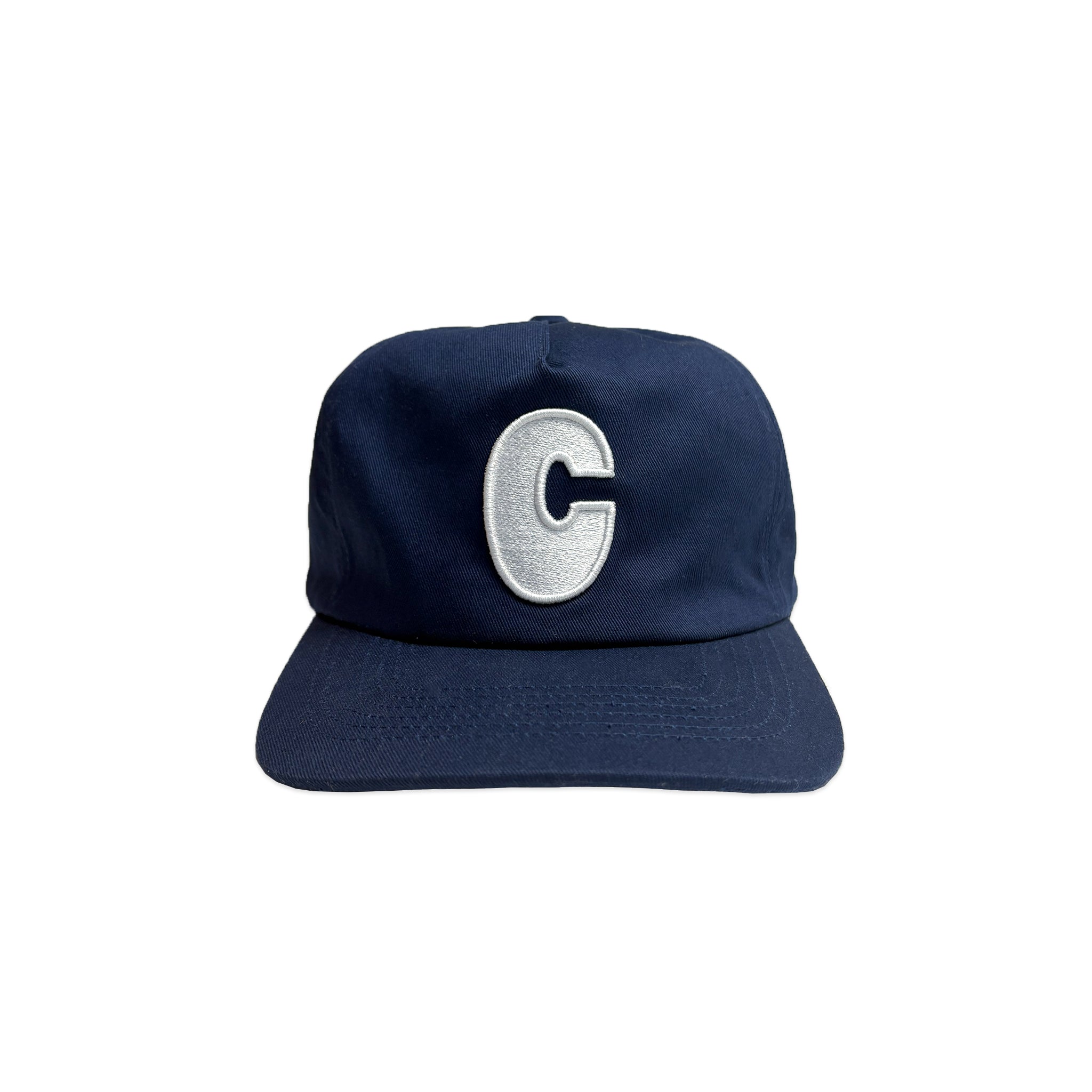 Navy Cotton 6 Panel Initial Cap – Custard Shop Official