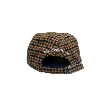 Houndstooth Wool 6 Panel Initial Cap