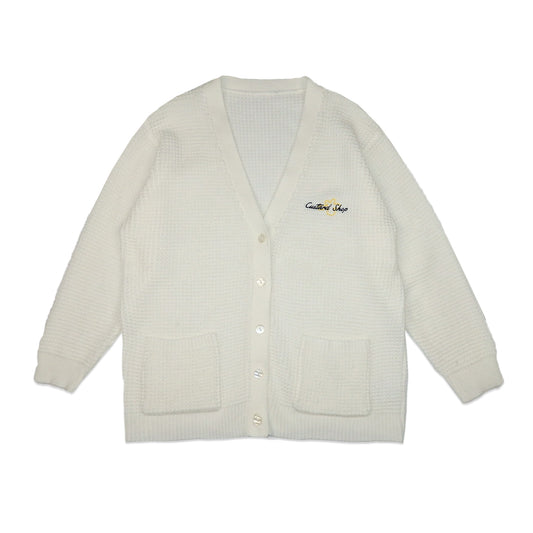 Custard Reclaimed Cream Cardigan | Size Medium