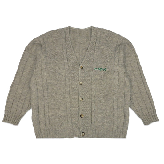 Custard Reclaimed Brown Button Cardigan | Size Large