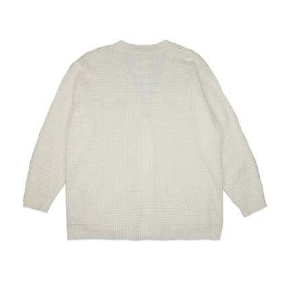 Custard Reclaimed Cream Cardigan | Size Medium
