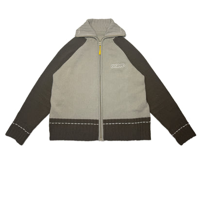 Custard Reclaimed Zip-up Cardigan | Size Small