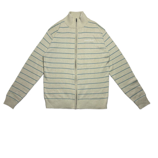 Custard Reclaimed Funnel Neck Jumper | Size Medium