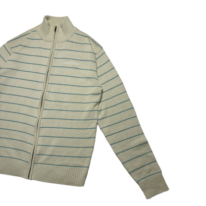 Custard Reclaimed Funnel Neck Jumper | Size Medium