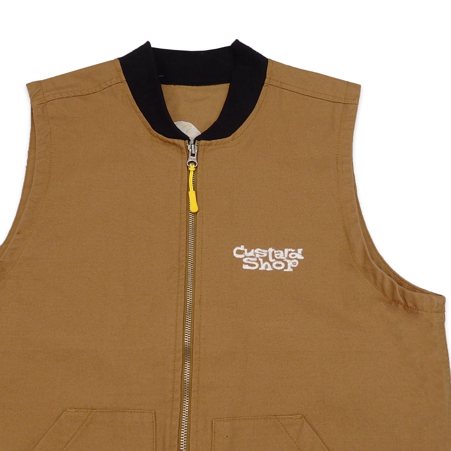 Custard Reclaimed Workwear Gilet | Size Medium