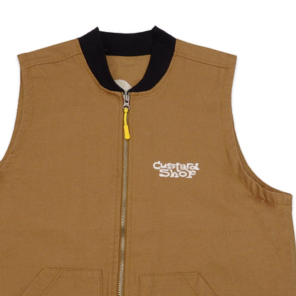 Custard Reclaimed Workwear Gilet | Size Medium