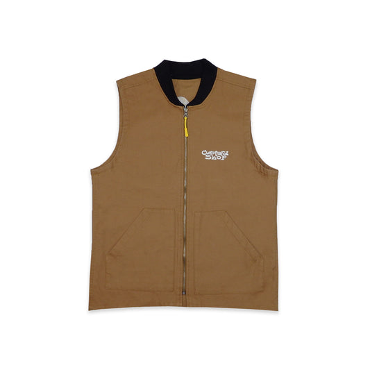 Custard Reclaimed Workwear Gilet | Size Medium