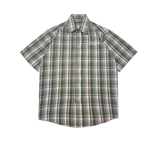 Custard Reclaimed Check Shirt | Size Medium
