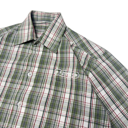 Custard Reclaimed Check Shirt | Size Medium