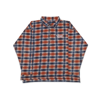 Custard Reclaimed Check Button-Up Shirt | Size Medium