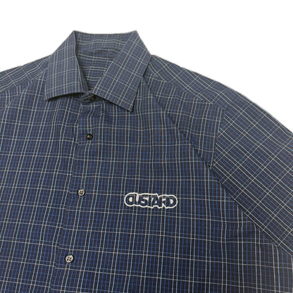 Custard Reclaimed Cheque Shirt | Size Large