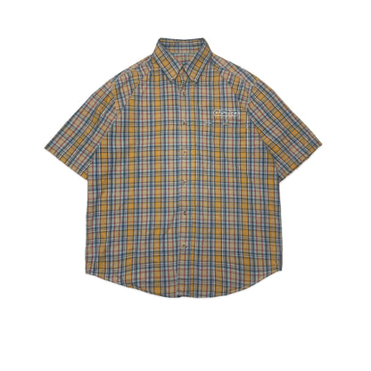 Custard Reclaimed Cheque Shirt | Size Medium