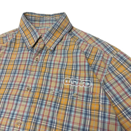 Custard Reclaimed Cheque Shirt | Size Medium