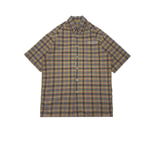 Custard Reclaimed Cheque Shirt | Size Medium