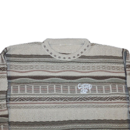 Custard Reclaimed Coogi Jumper | Size Medium