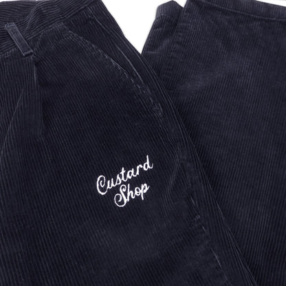 Custard Reclaimed Navy Corduroy Trousers | Size 32" x 29"